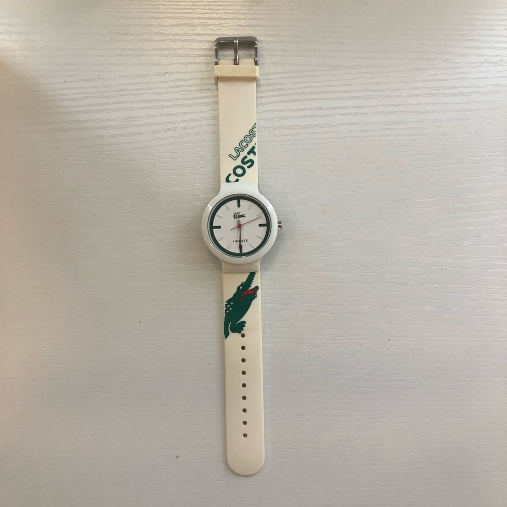 Lacoste White Silicone Watch Unisex